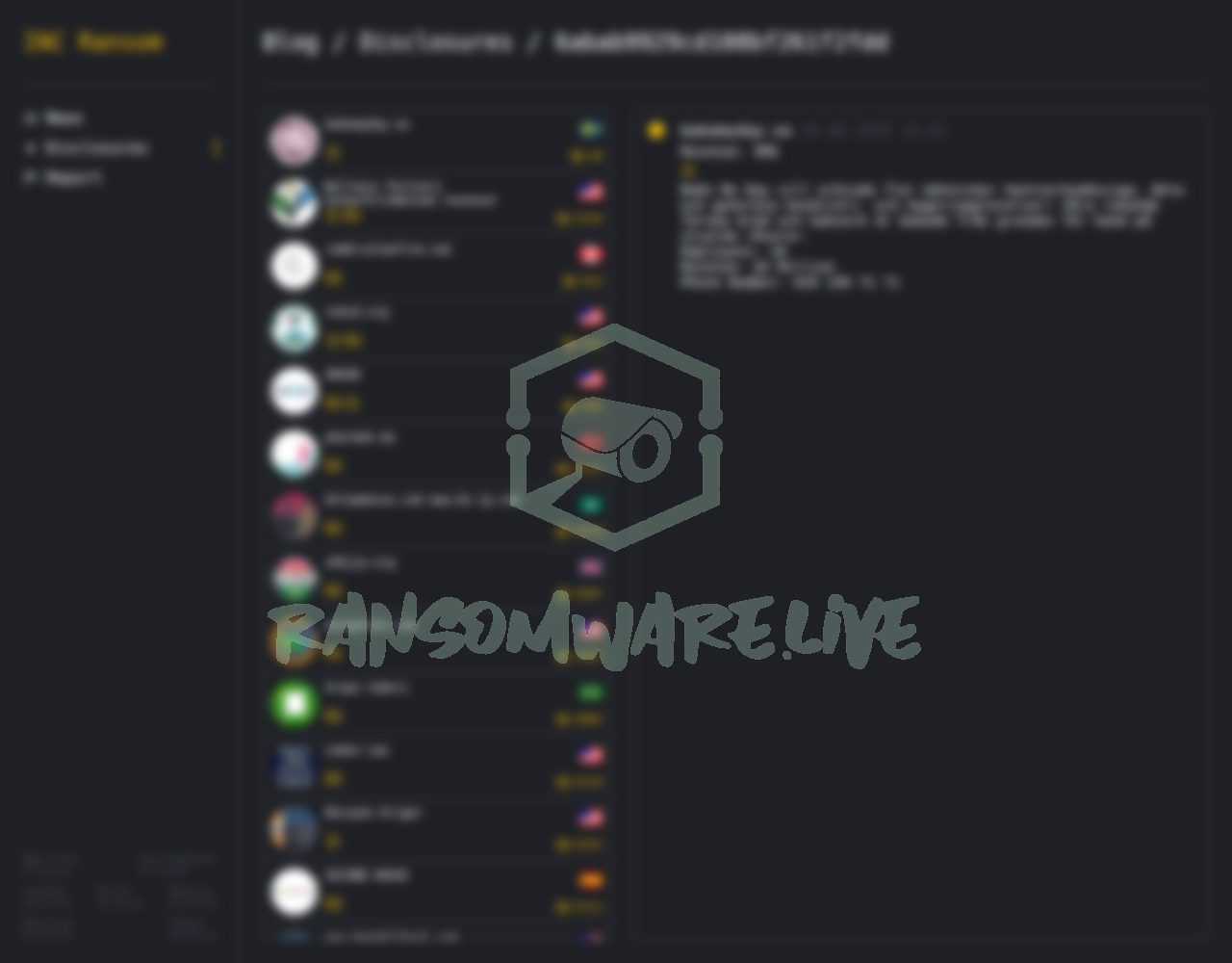 🏴☠️ Incransom has just published a new victim : bakemyday.se