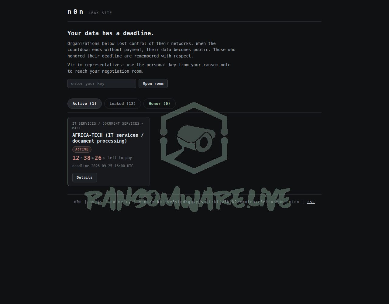 🏴☠️ N0n has just published a new victim : TapClicks (marketing analytics platform)