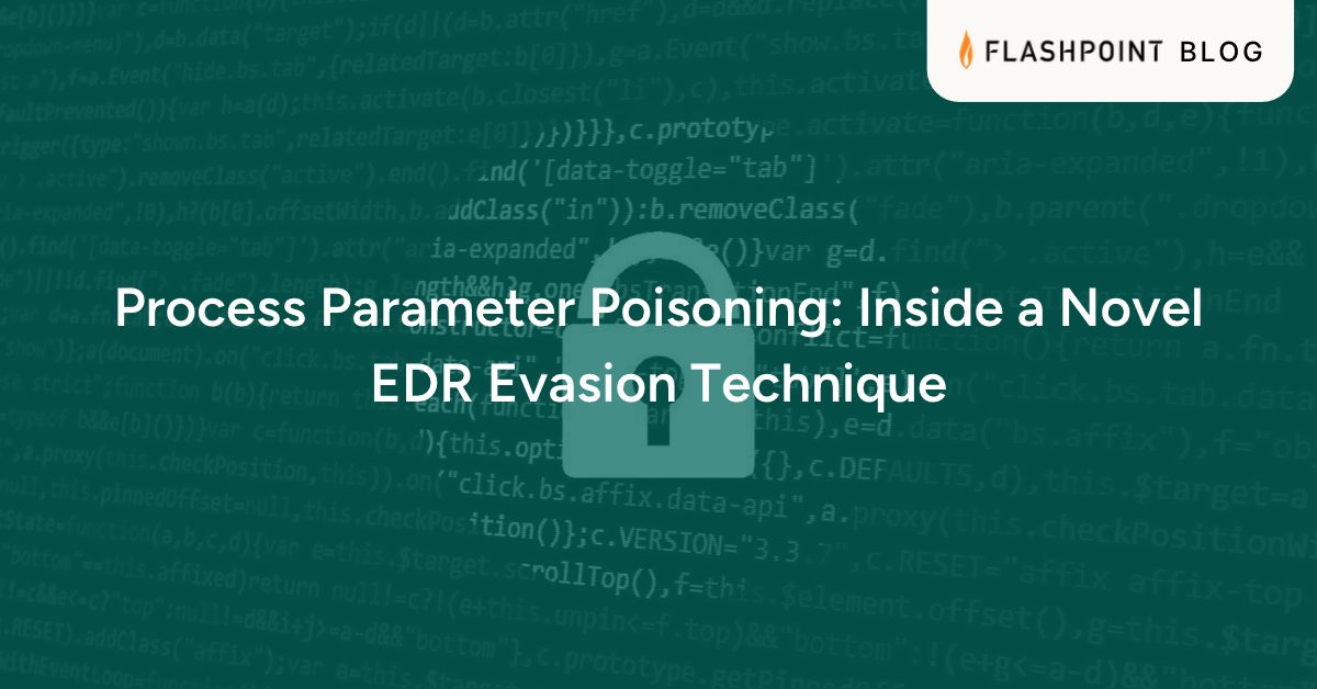 Process Parameter Poisoning: Inside a Novel EDR Evasion Technique