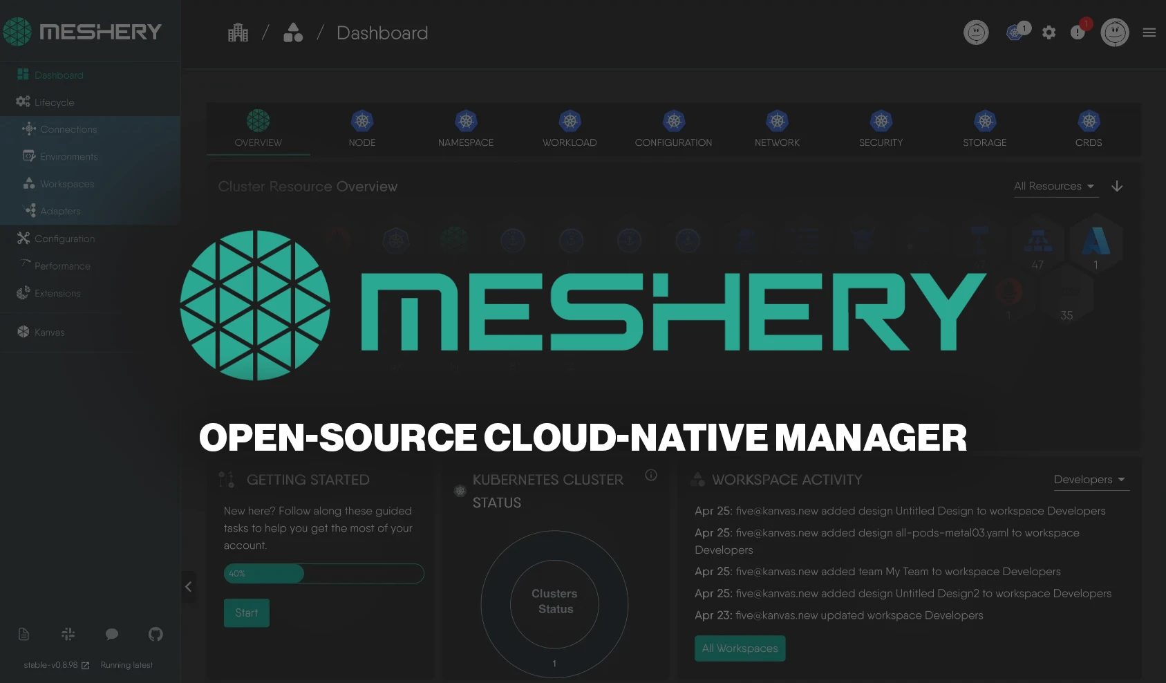 Meshery: Open-source cloud-native manager for Kubernetes