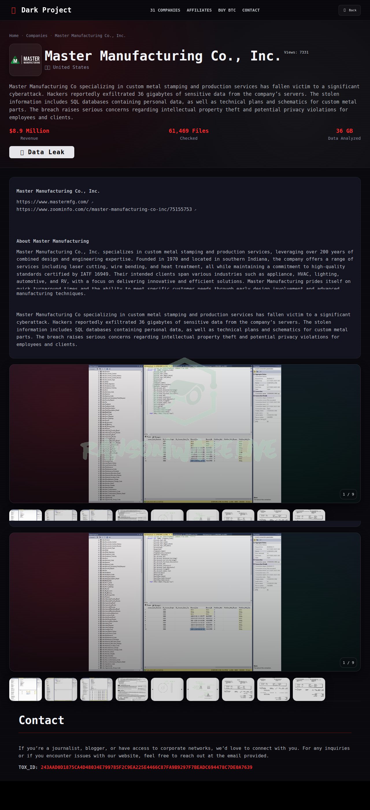 🏴☠️ Dark project has just published a new victim : Claire's Inc.