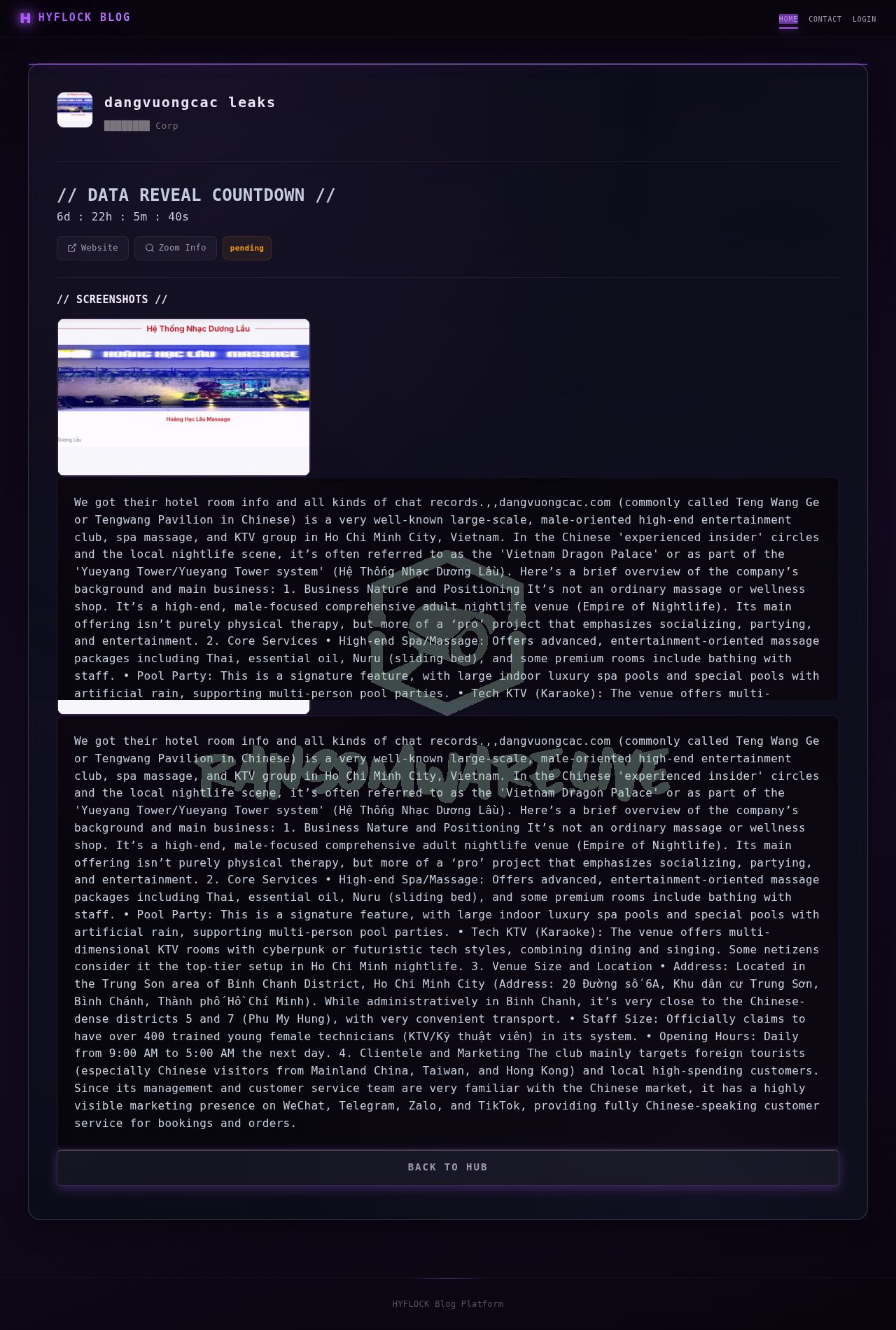 🏴☠️ Hyflock has just published a new victim : dangvuongcac