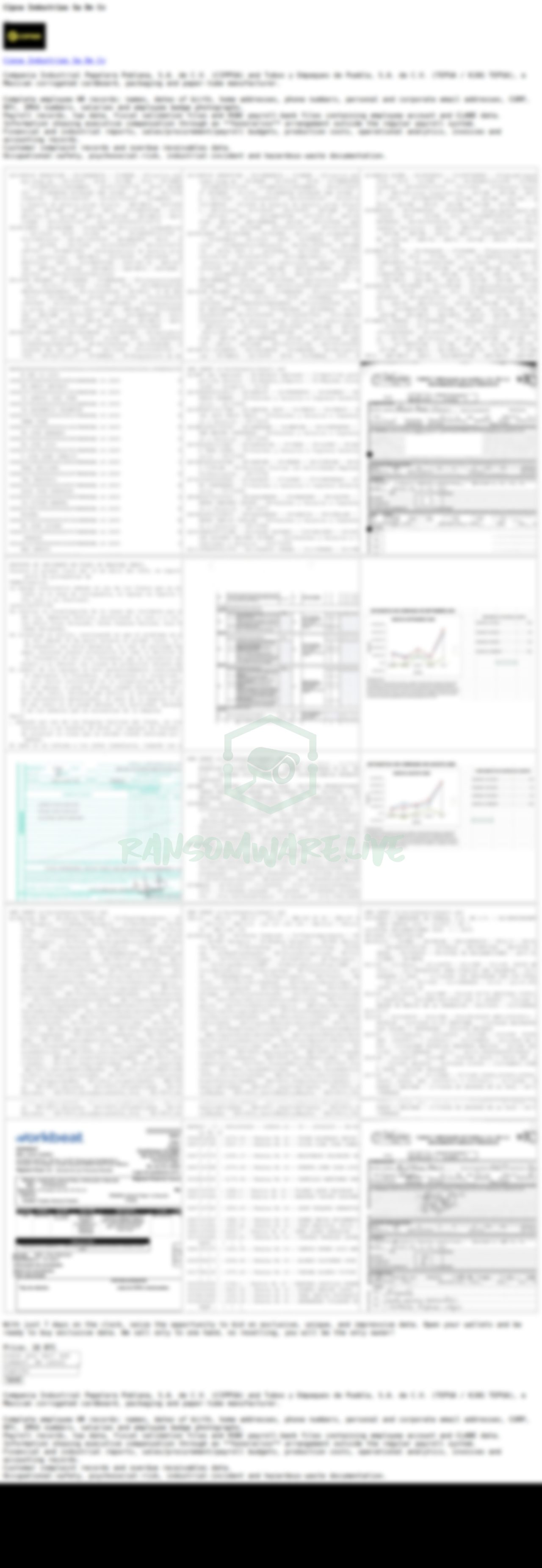 🏴☠️ Rhysida has just published a new victim : Cipsa Industrias Sa De Cv