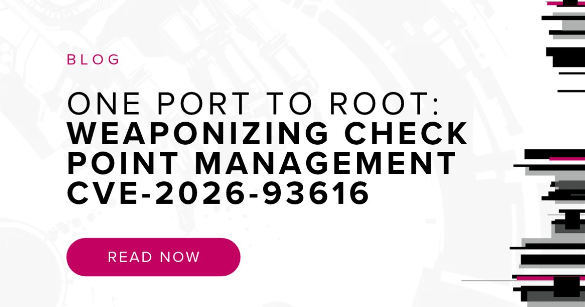 One Port to Root: Weaponizing Check Point Management CVE-2026-93616