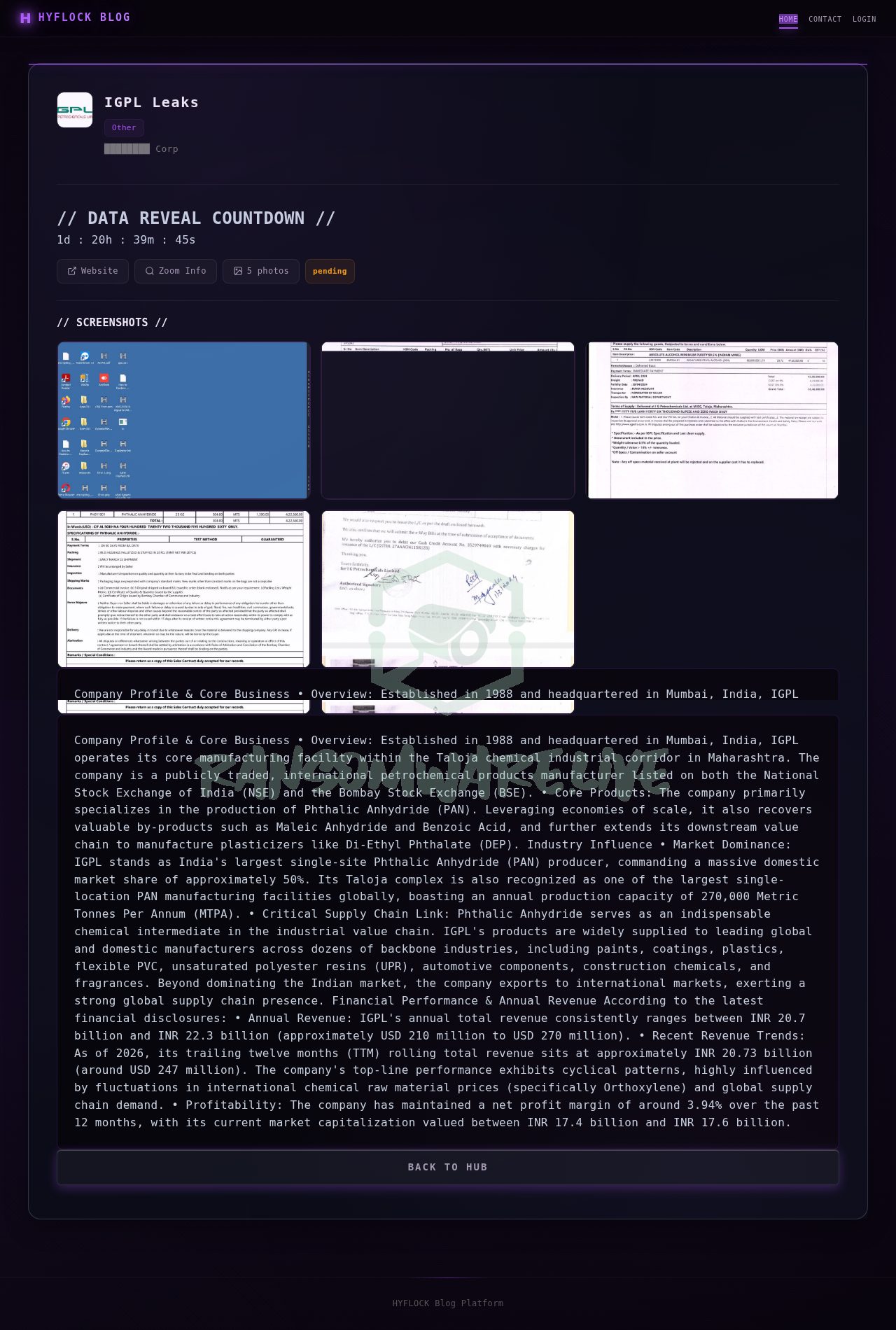 🏴☠️ Hyflock has just published a new victim : IGPL