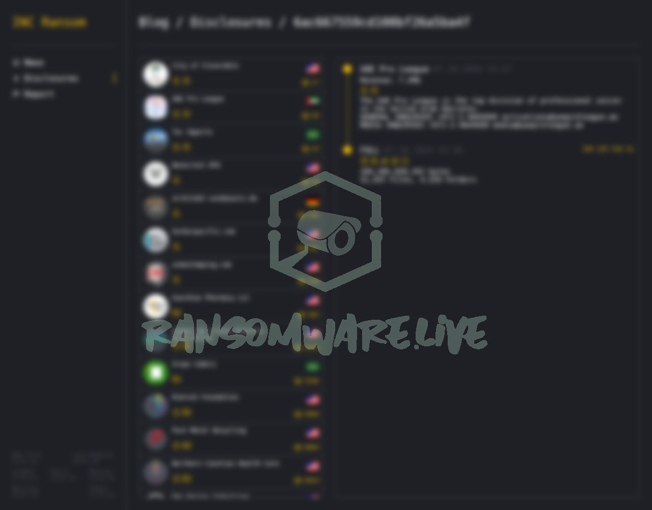 🏴☠️ Incransom has just published a new victim : UAE Pro League