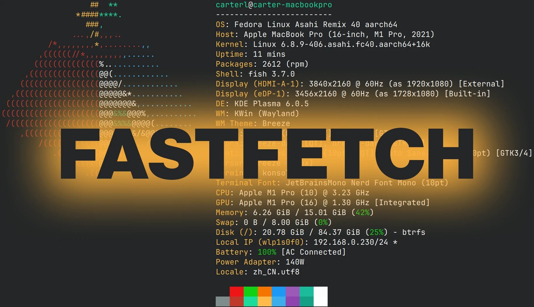Fastfetch 2.70.0 changes how Disk free space is reported
