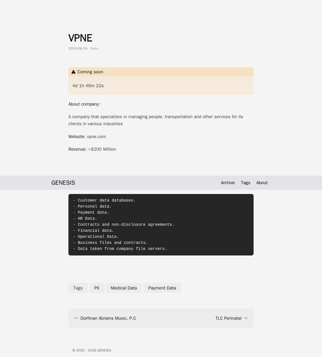 VPNE By genesis