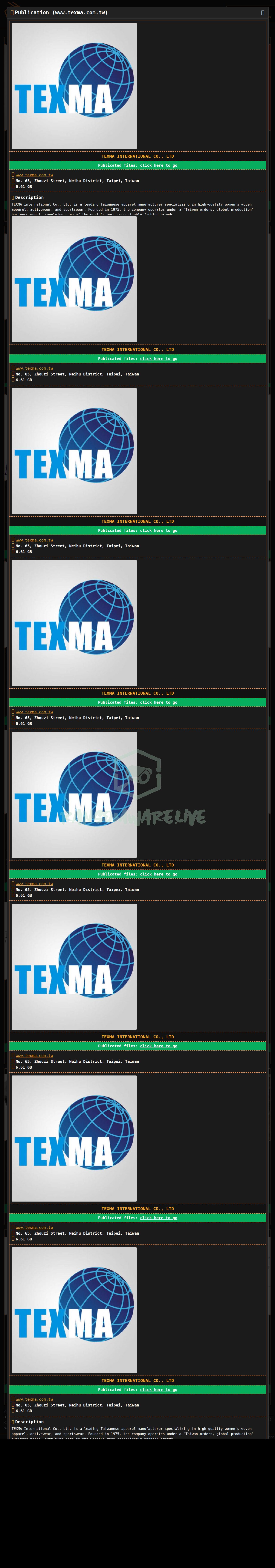 🏴☠️ Dragonforce has just published a new victim : TEXMA International Co., Ltd